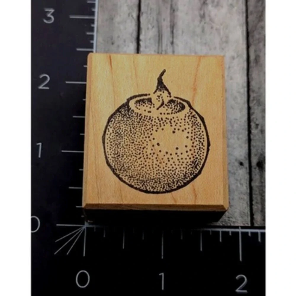 TooMuchFun Lit Candle 1125F Rubber Stamp Wood #i44
